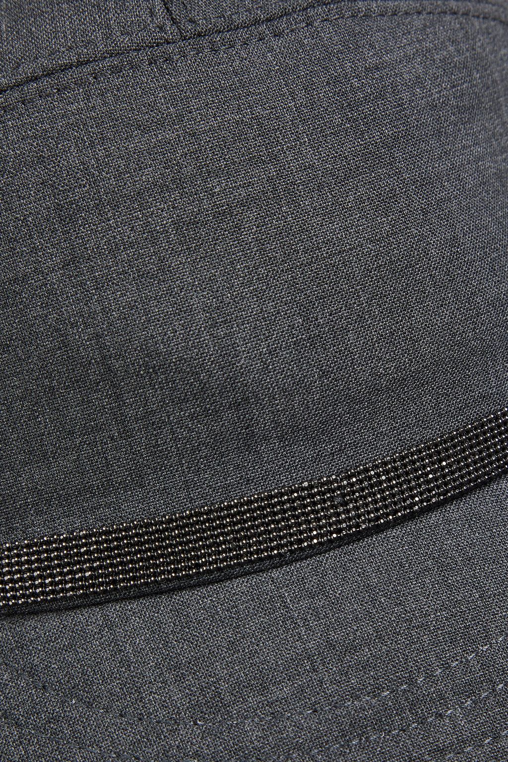 BRUNELLO CUCINELLI Wool-blend crepe trapper hat