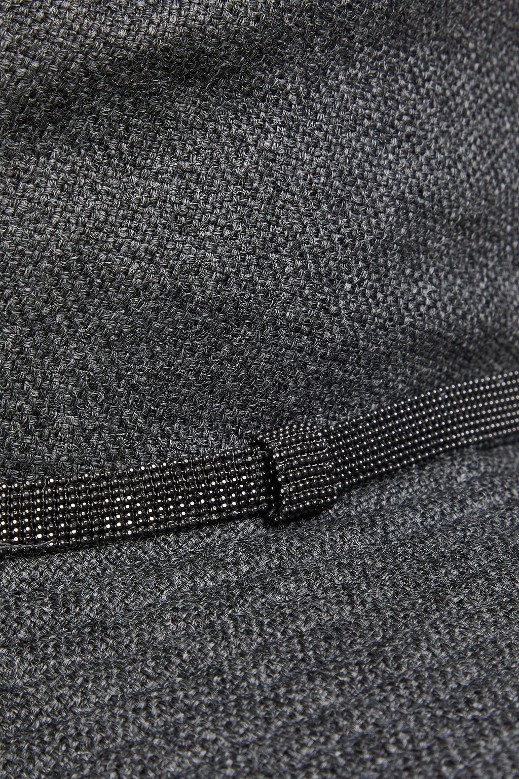 BRUNELLO CUCINELLI Bead-embellished wool bucket hat
