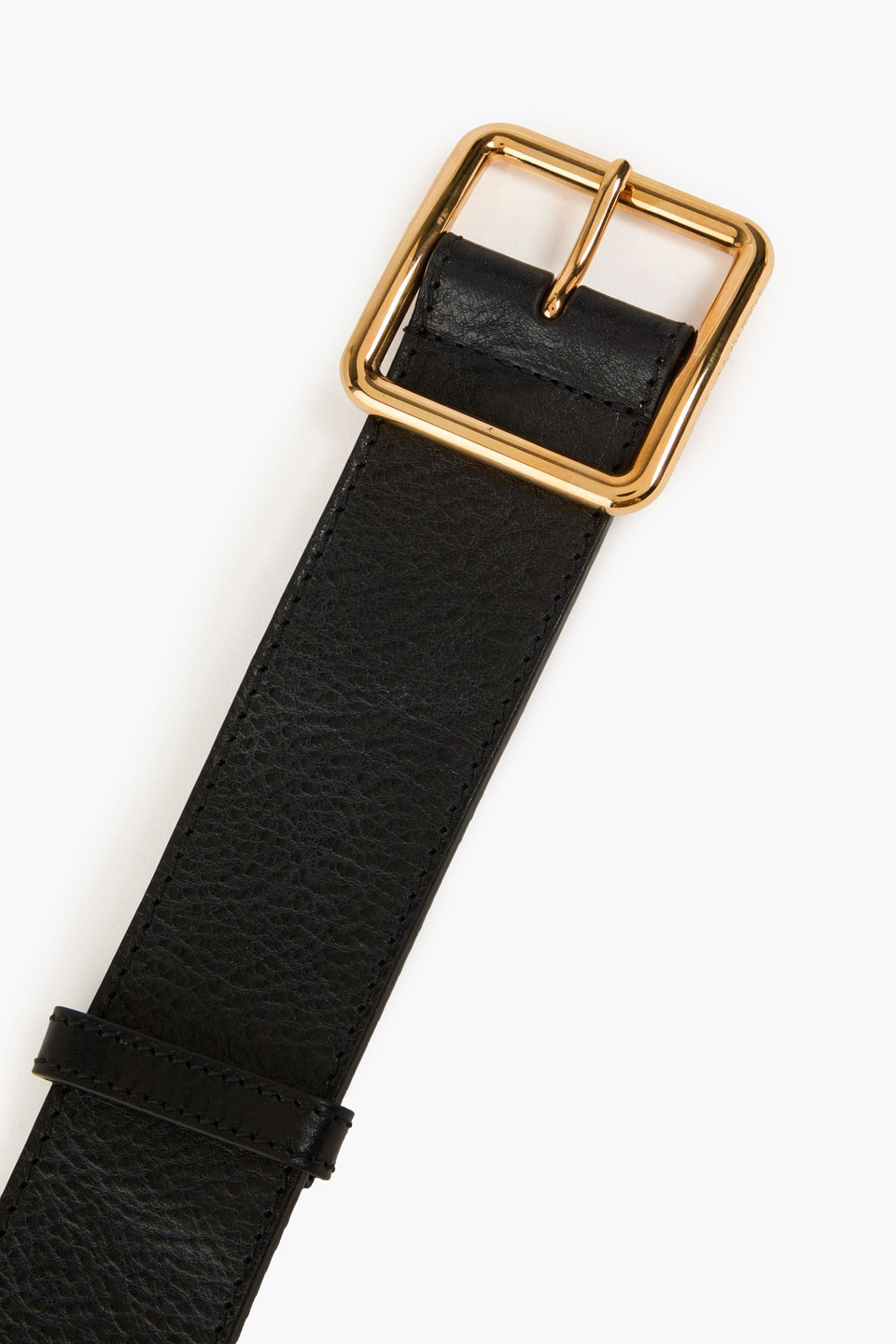  Mcqueen - Pebbled-leather Belt - Schwarz - 65 Cm 