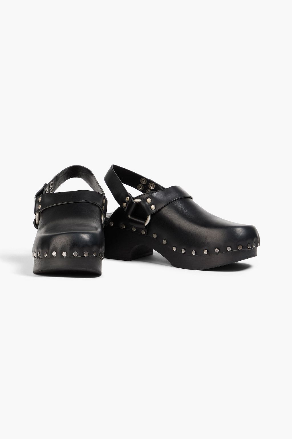 RE/DONE 70s studded leather slingback clogs
