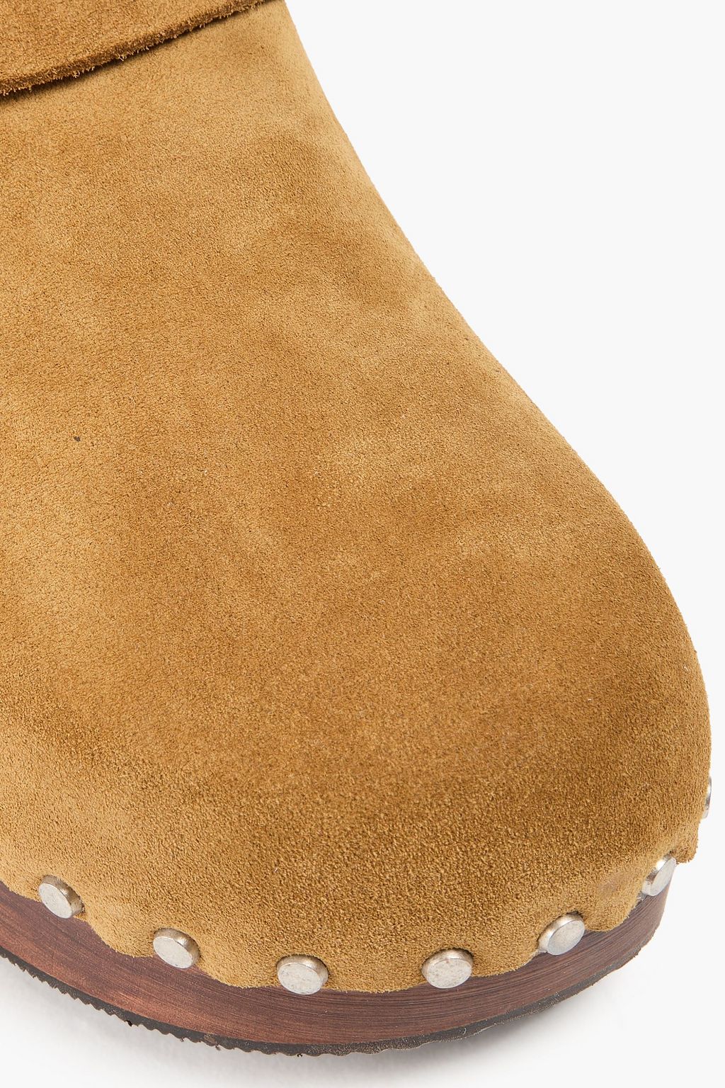 RE/DONE 70s studded suede slingback clogs