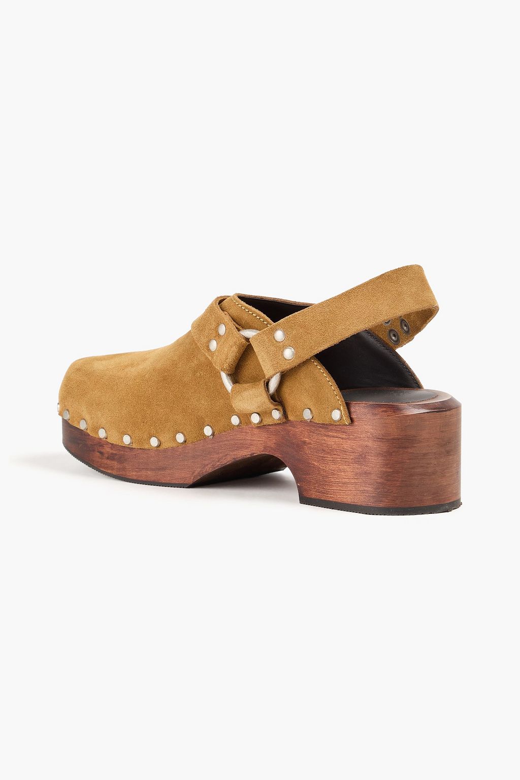 RE/DONE 70s studded suede slingback clogs