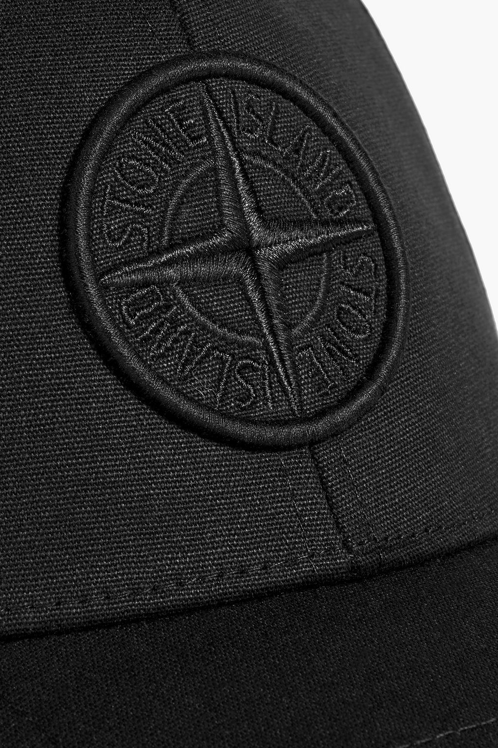 STONE ISLAND Embroidered cotton baseball cap