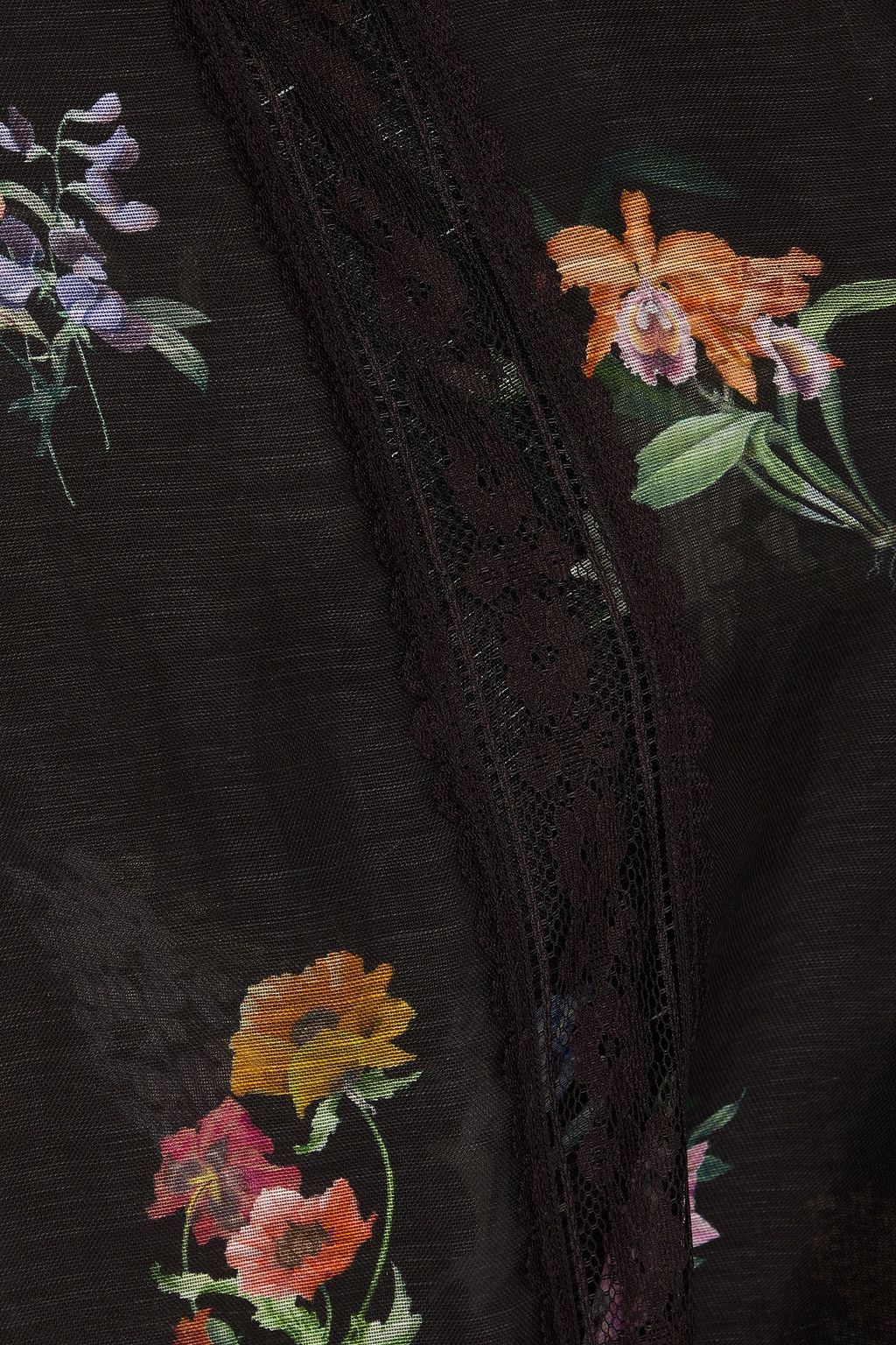 ZIMMERMANN Pleated floral-print linen and silk-blend wide-leg pants