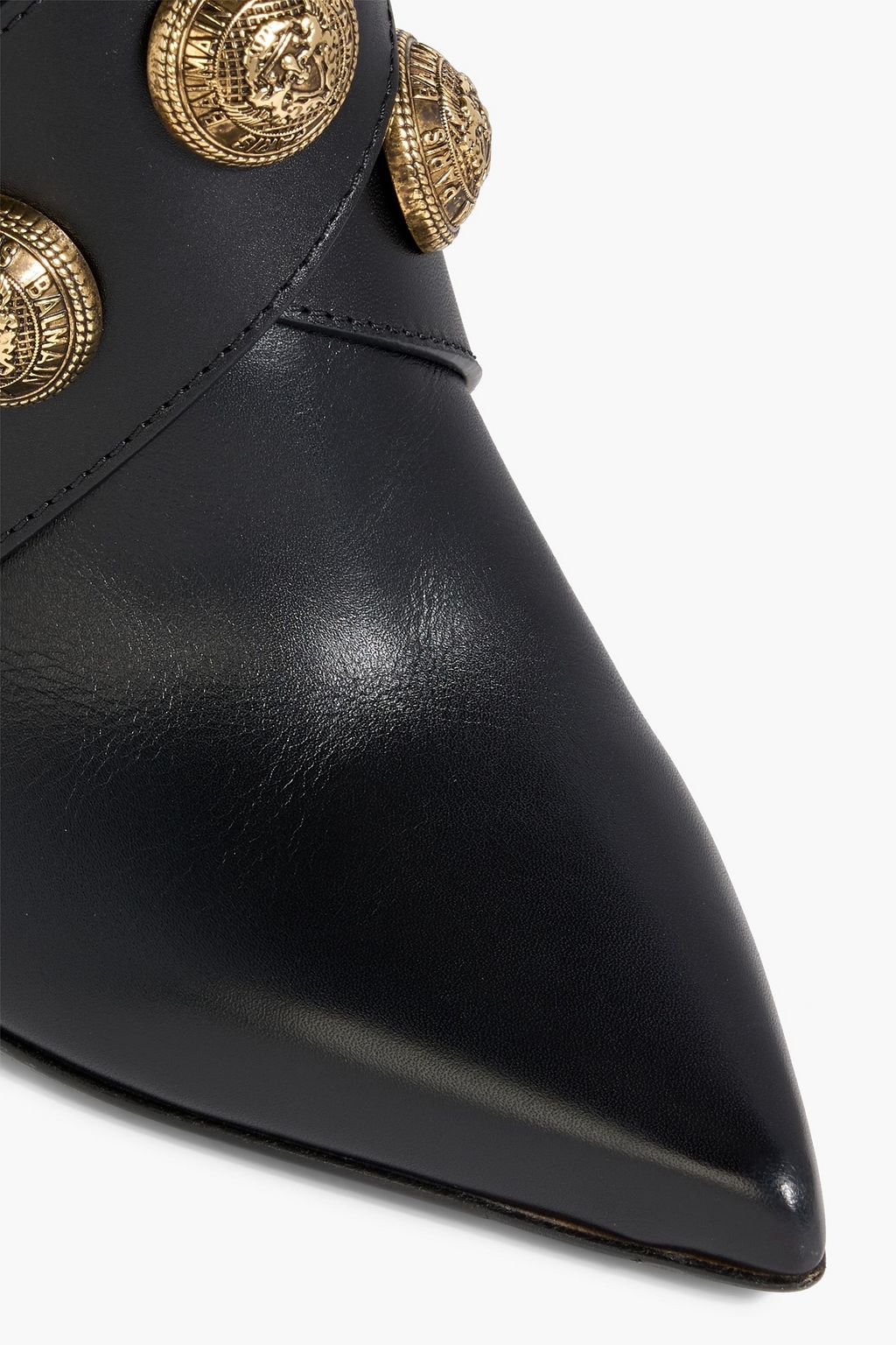 BALMAIN Alma embellished leather ankle boots