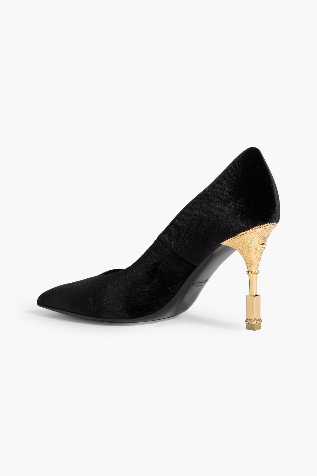 BALMAIN Moneta velvet pumps