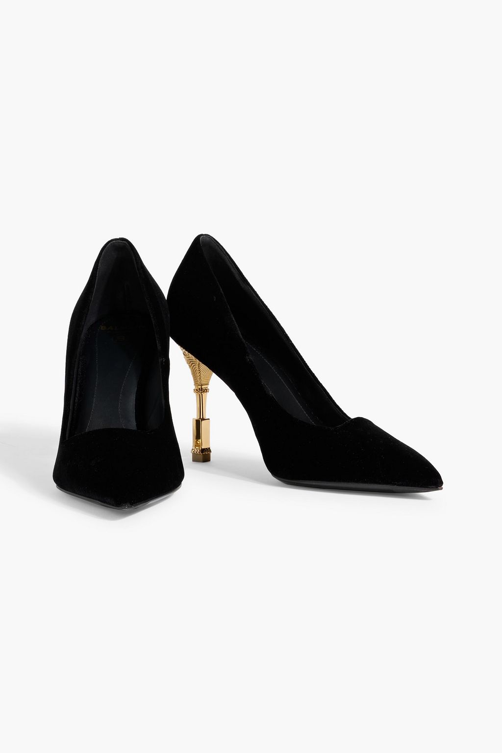 BALMAIN Moneta velvet pumps