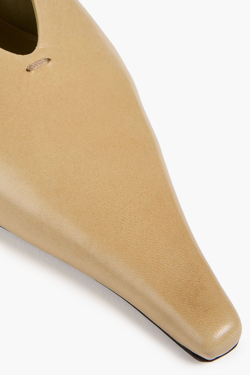 JIL SANDER Leather slingback pumps