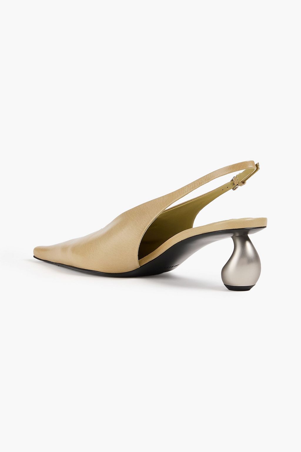 JIL SANDER Leather slingback pumps