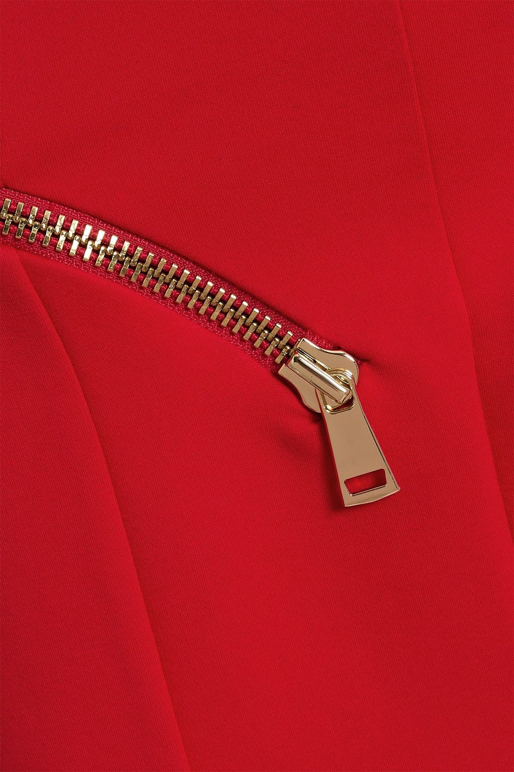 AREA Zip-detailed cady maxi dress