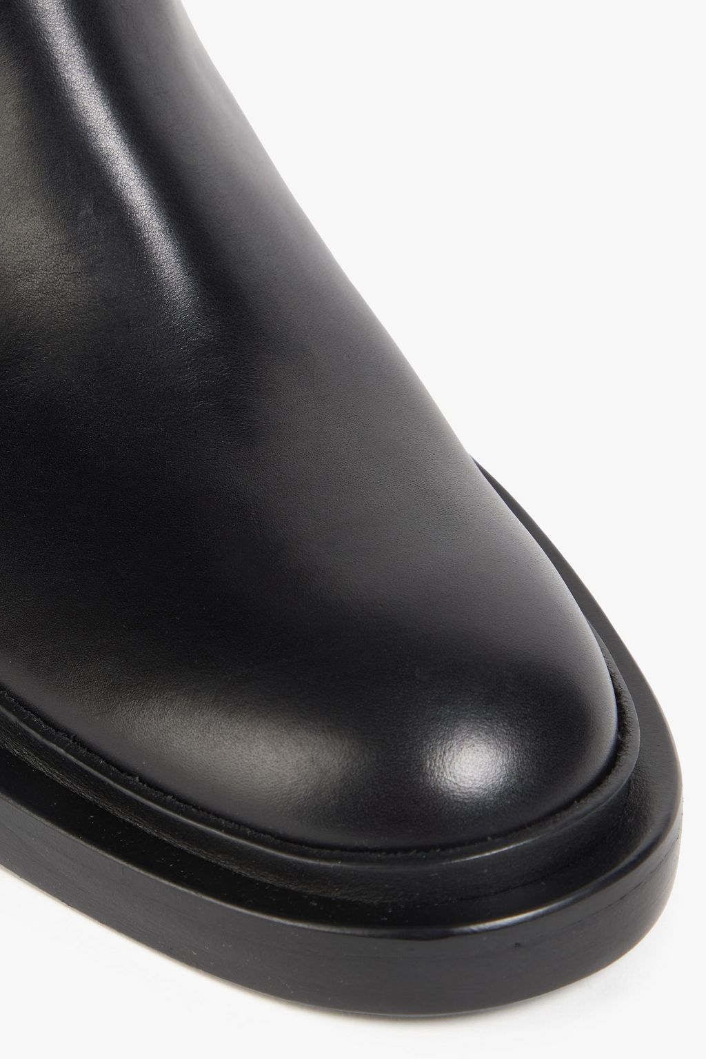 JIL SANDER Leather knee boots