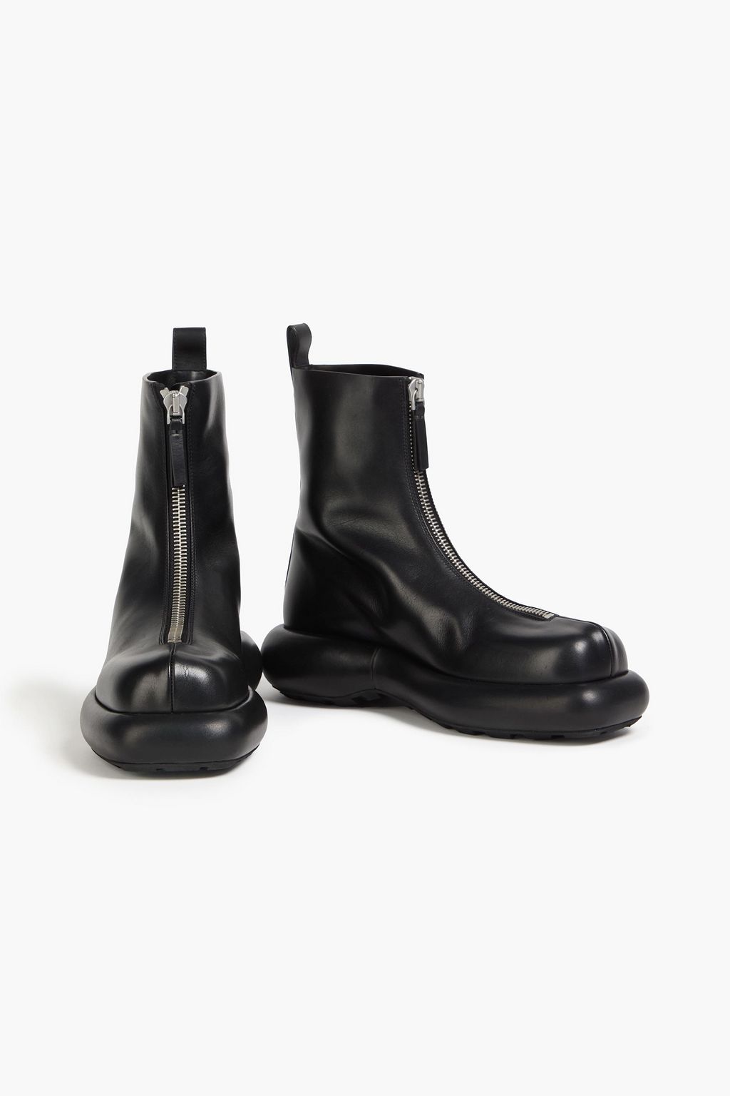 JIL SANDER Leather ankle boots