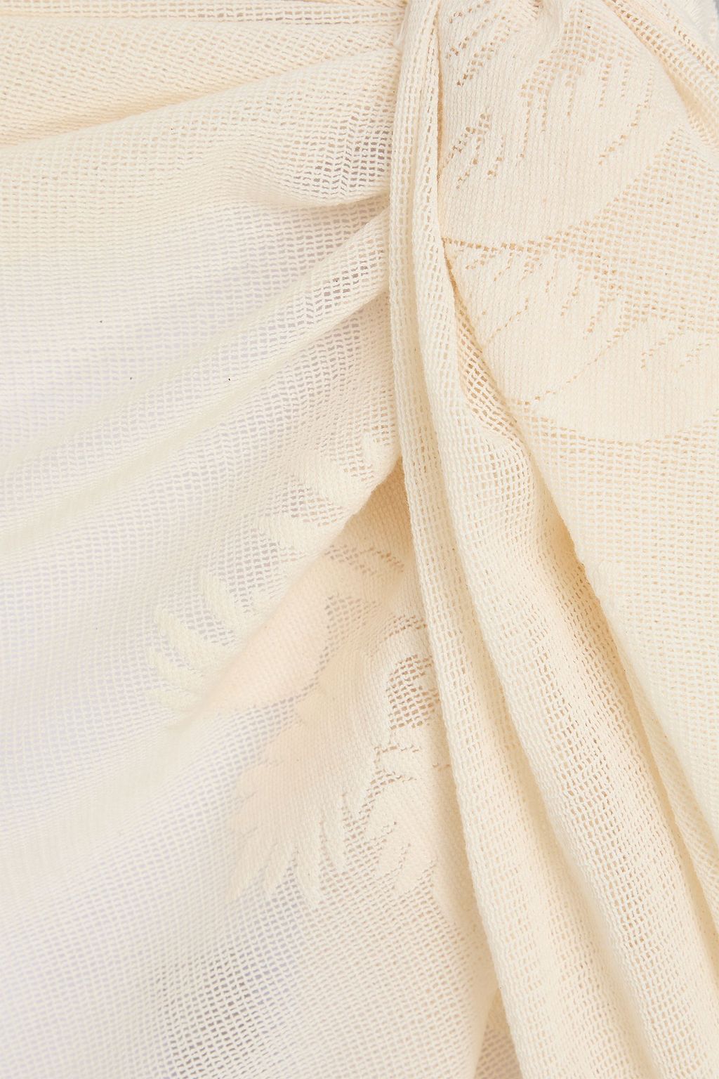 ZIMMERMANN باريو من مزيج من القطن بحبكة كروشيه