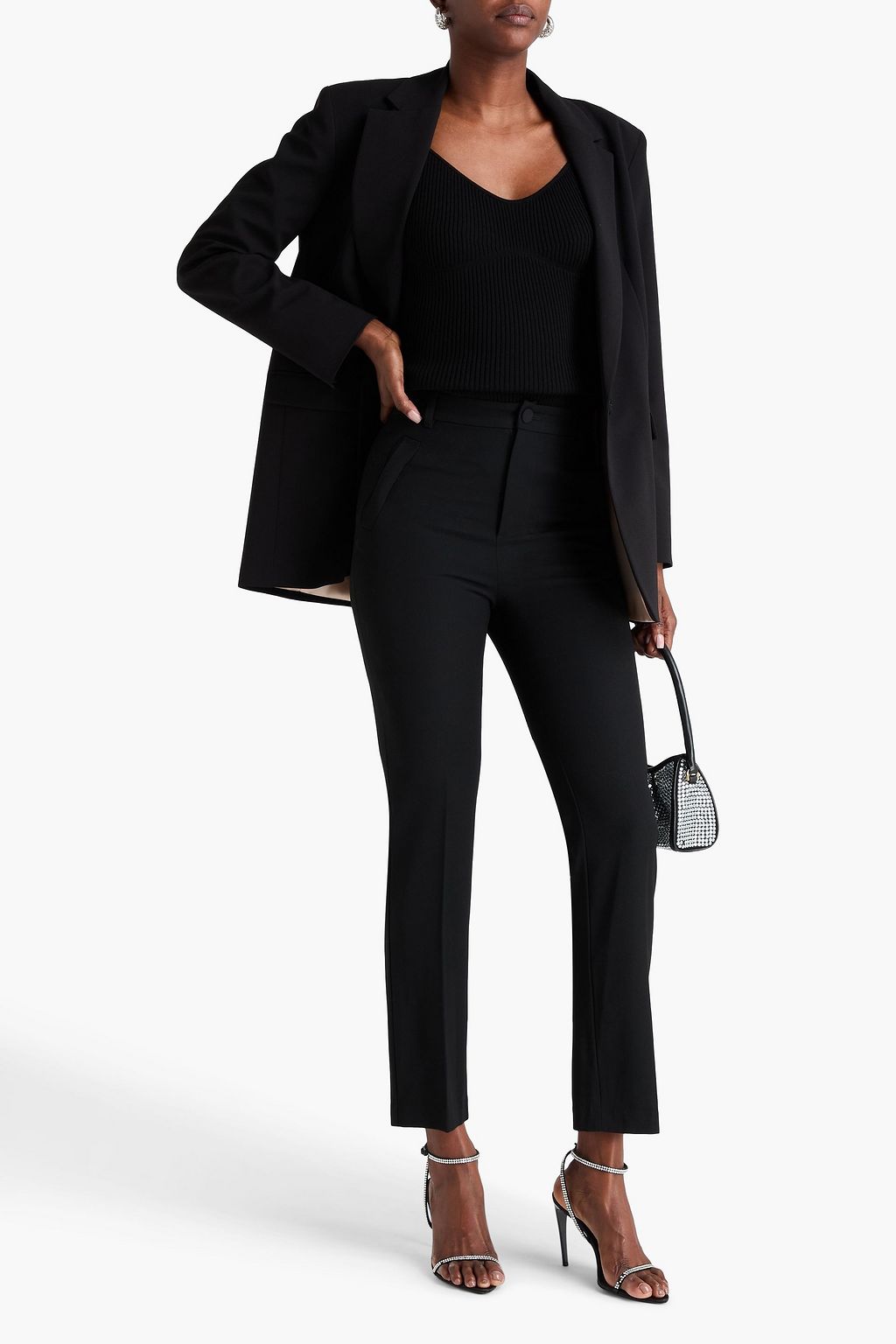 HUISHAN ZHANG Wool-twill slim-leg pants