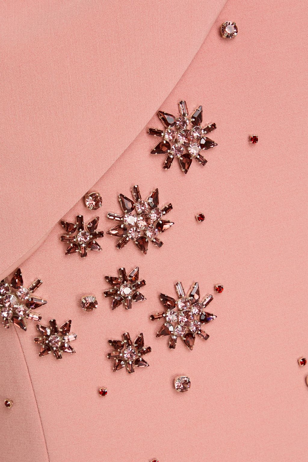 HUISHAN ZHANG Isolde cape-effect crystal-embellished crepe gown