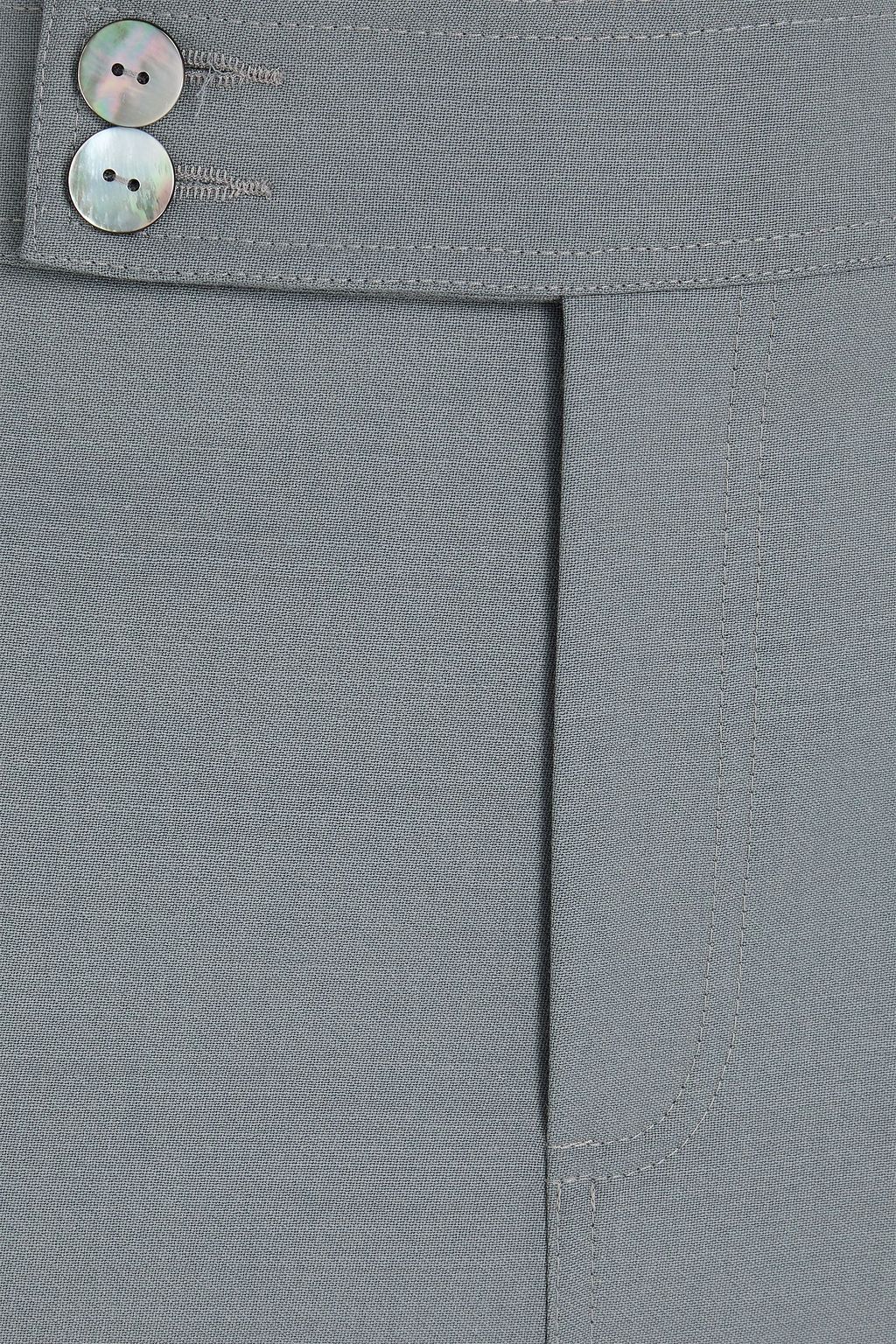 HUISHAN ZHANG Guinevere wool-twill midi skirt