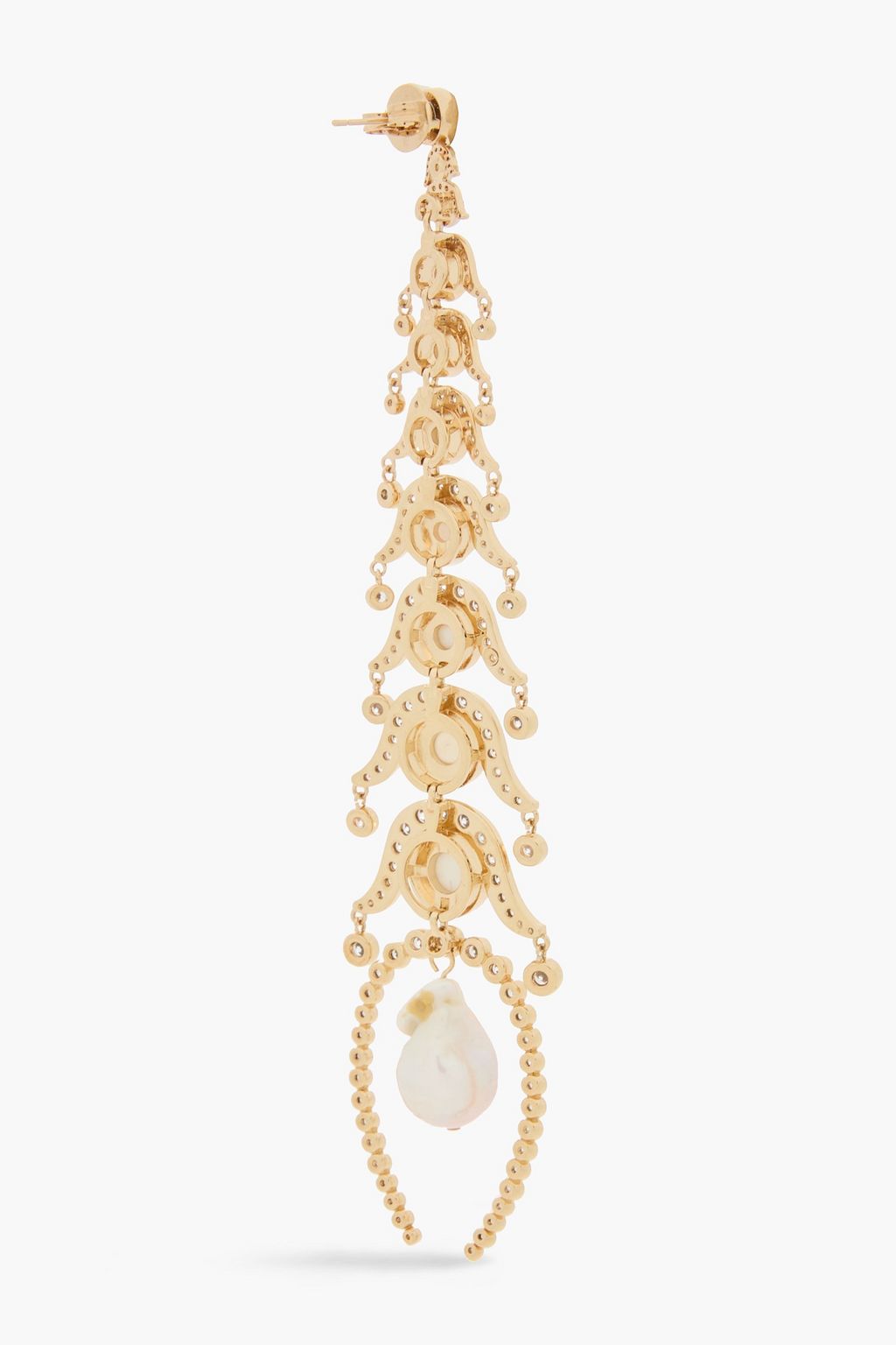 ZIMMERMANN Gold-tone pearl and crystal earrings