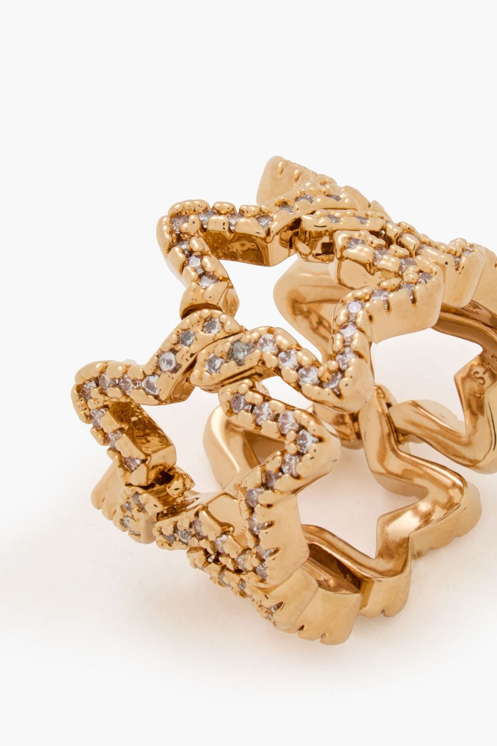 ZIMMERMANN Gold-tone crystal ring