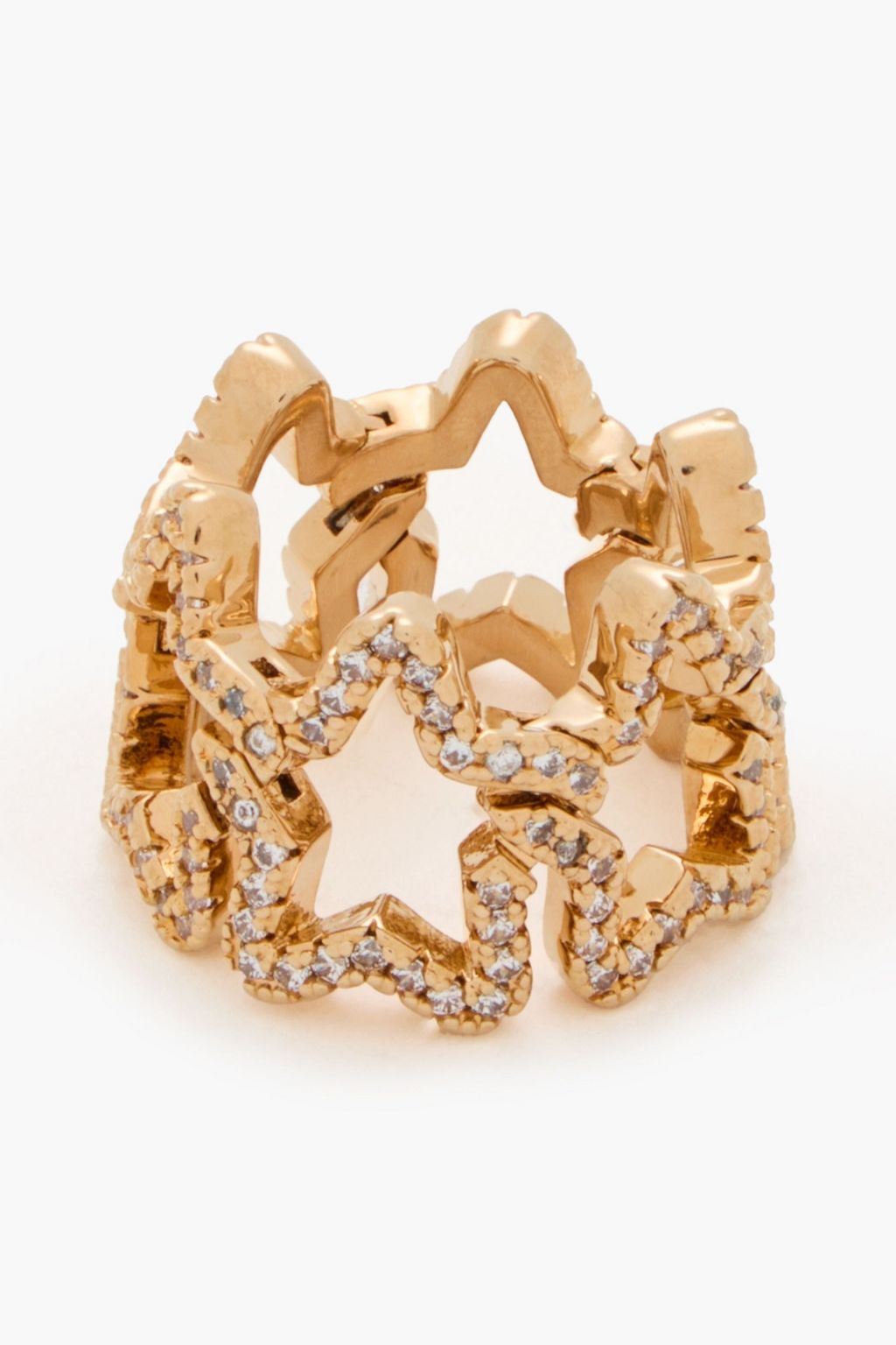 ZIMMERMANN Gold-tone crystal ring