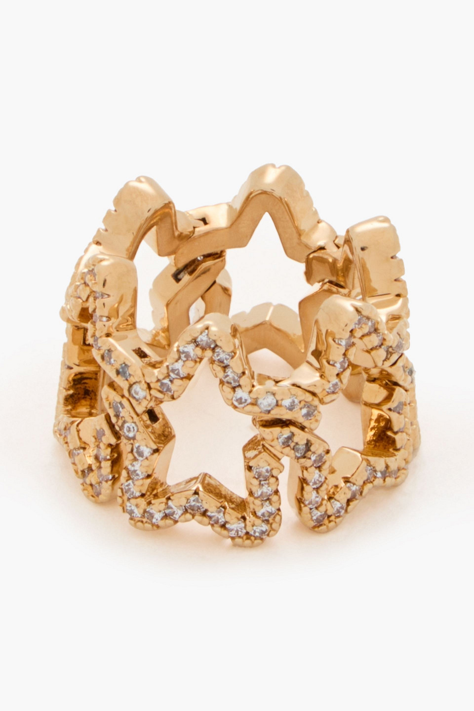  Zimmermann - Gold-tone Crystal Ring - Metallic - It 13 