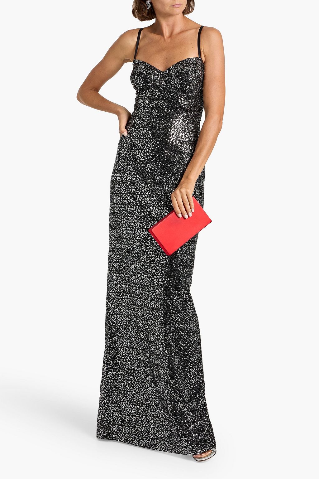 DOLCE&GABBANA Cutout sequined tulle gown
