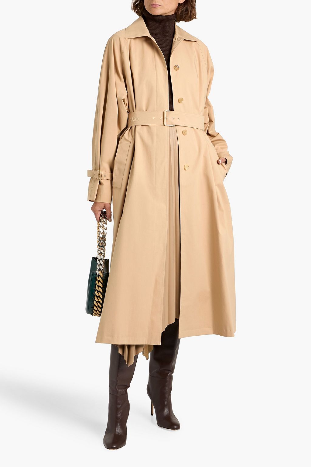 MAX MARA Memo cotton-blend gabardine trench coat