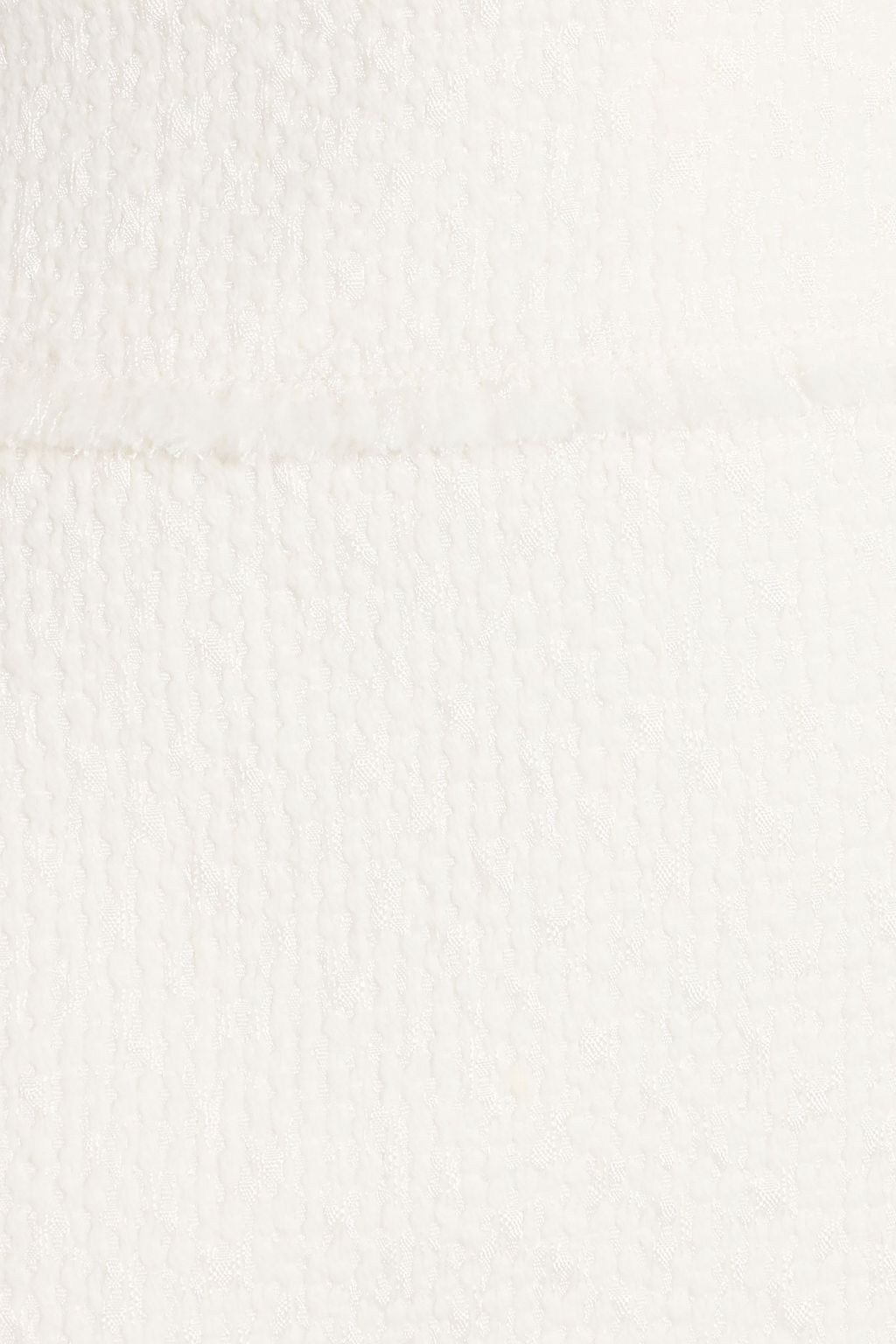 DOLCE&GABBANA Frayed wool-blend tweed mini skirt