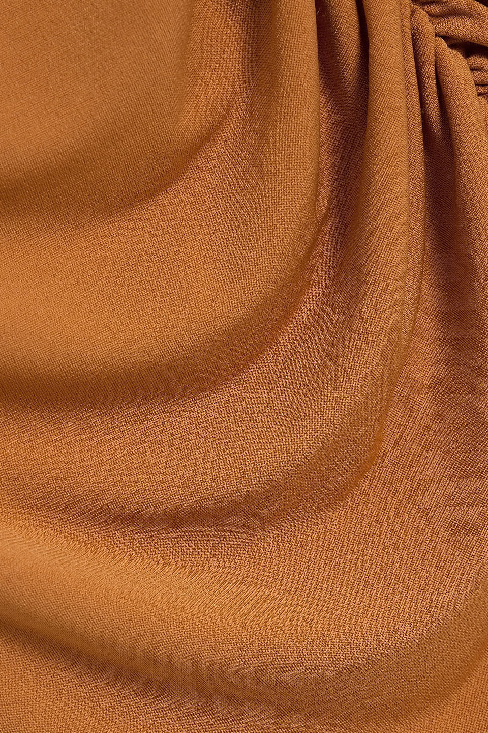 Hervã© Lã©ger Gabrielle Ruched Cutout Stretch-jersey Midi Dress In Brown