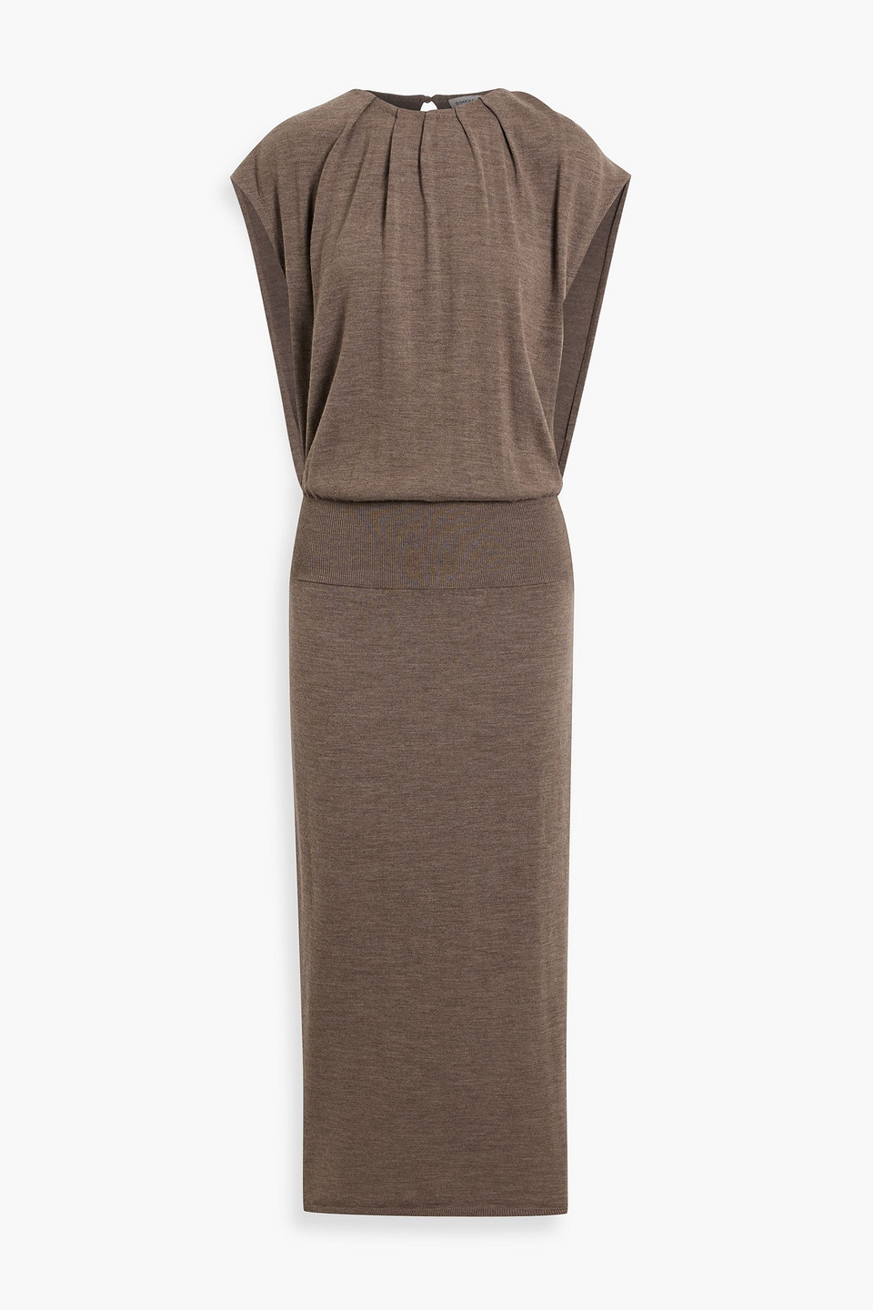 Simkhai Xion Merino Wool Midi Dress In Brown