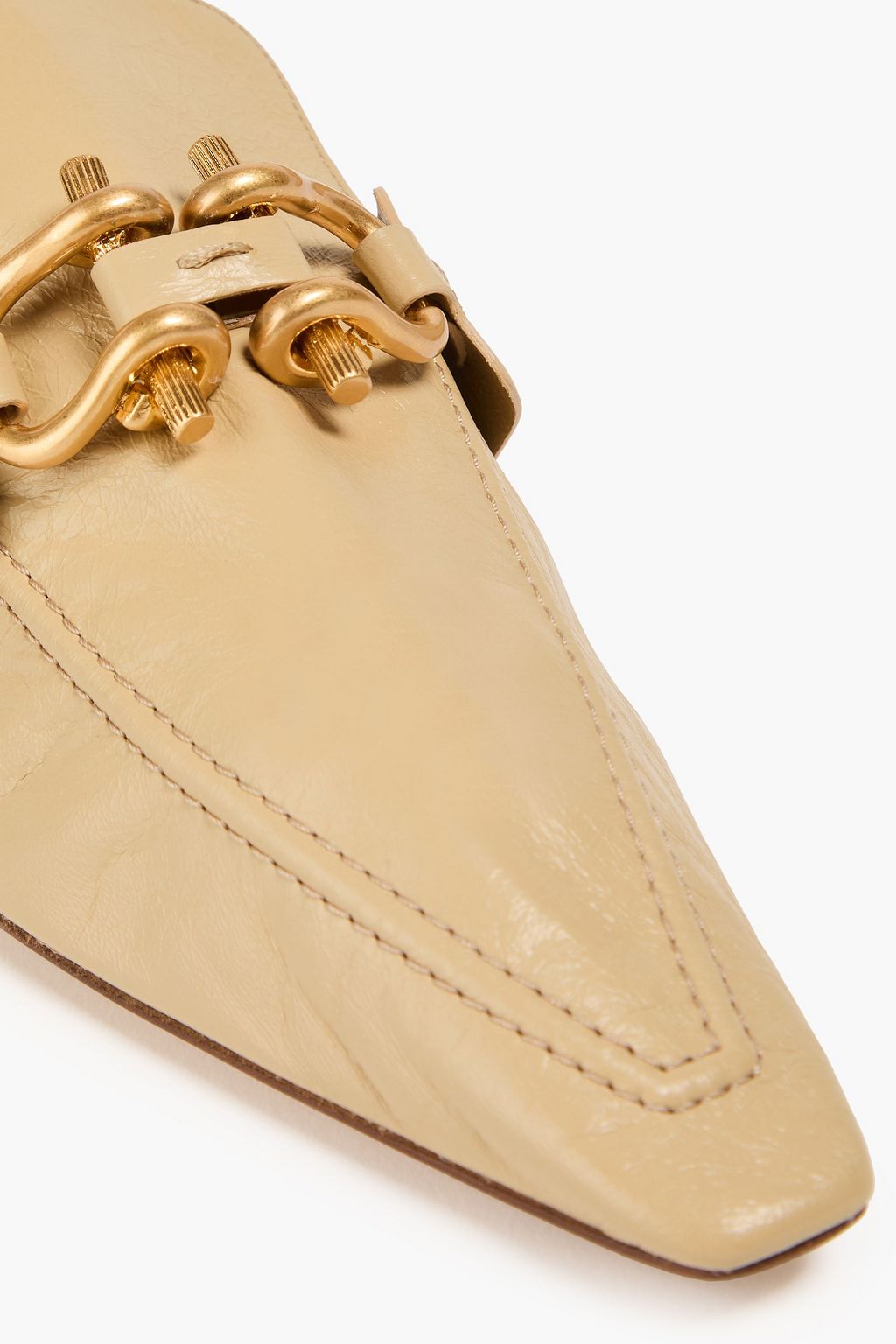 BOTTEGA VENETA Madame embellished leather loafers