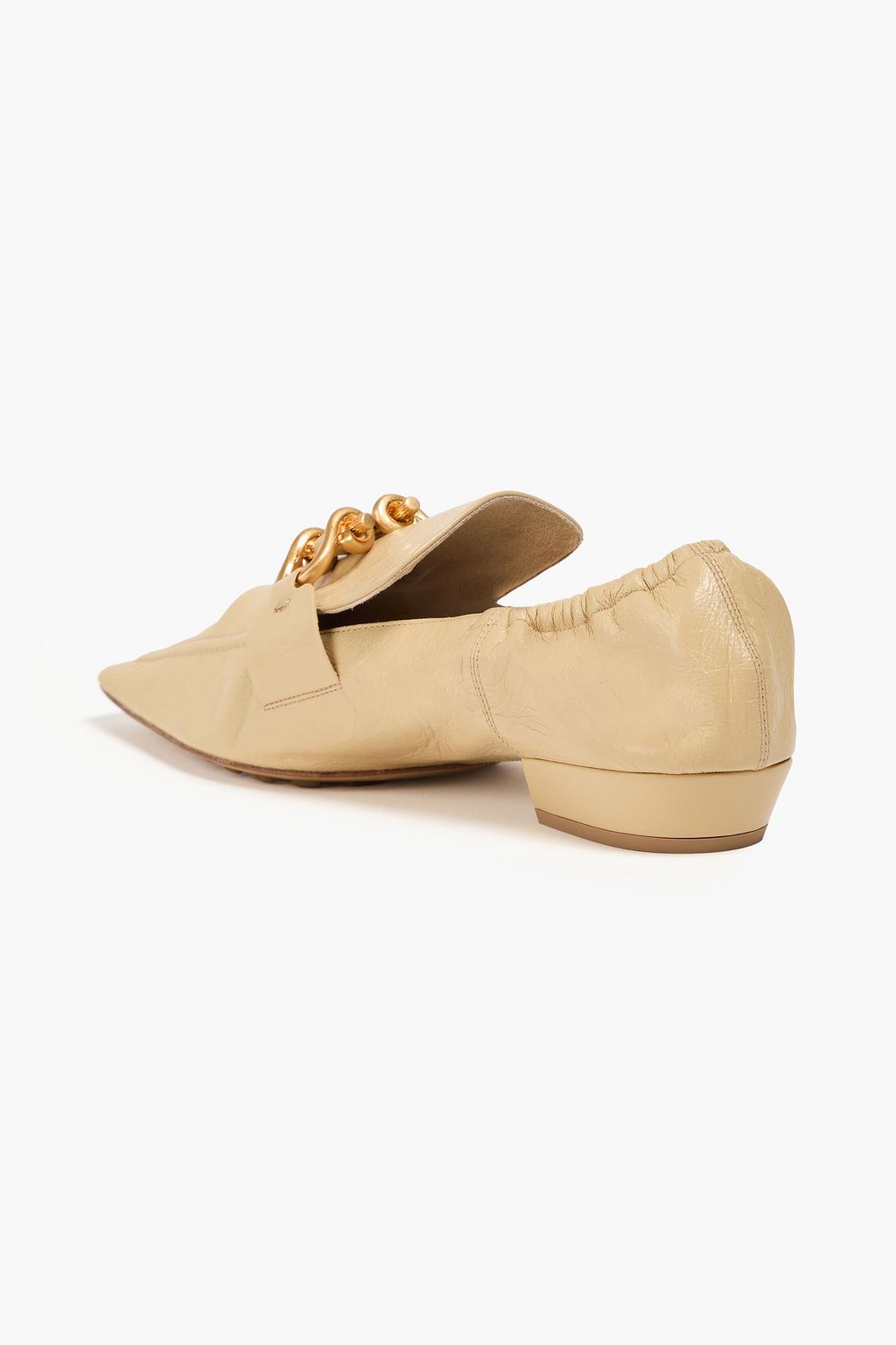 BOTTEGA VENETA Madame embellished leather loafers