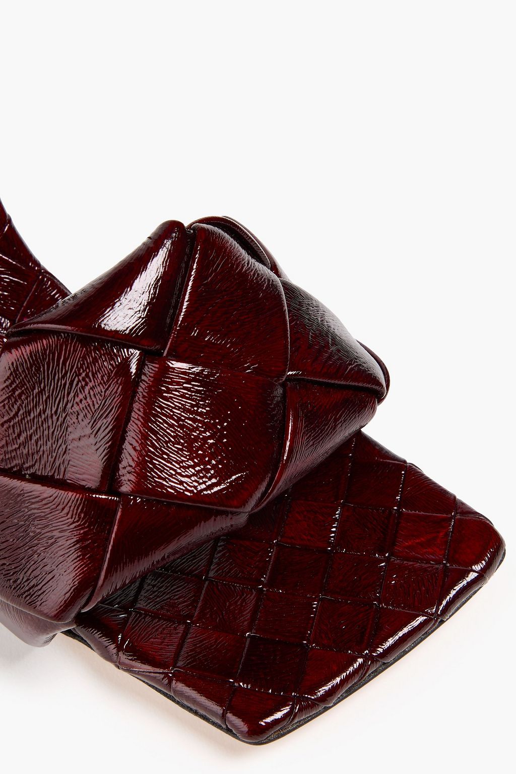 BOTTEGA VENETA Lido intrecciato textured-leather mules