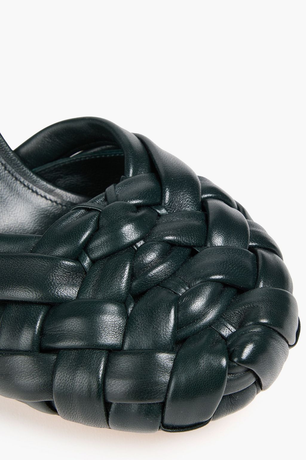 BOTTEGA VENETA Freckles intrecciato leather pumps