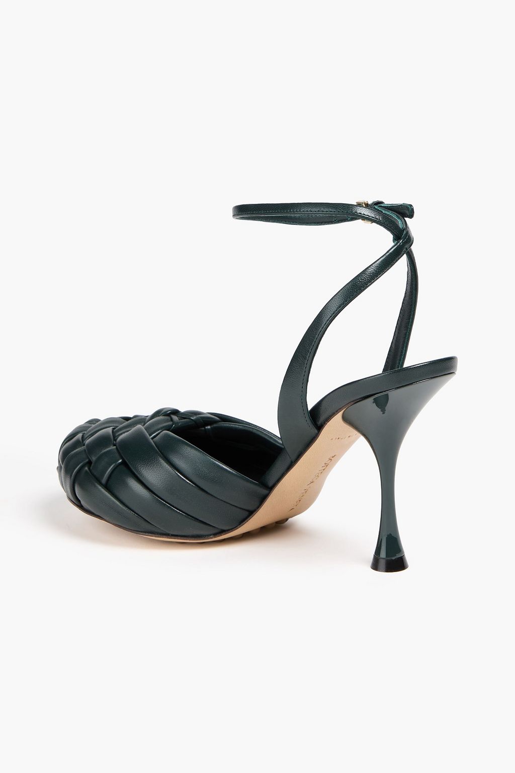 BOTTEGA VENETA Freckles intrecciato leather pumps