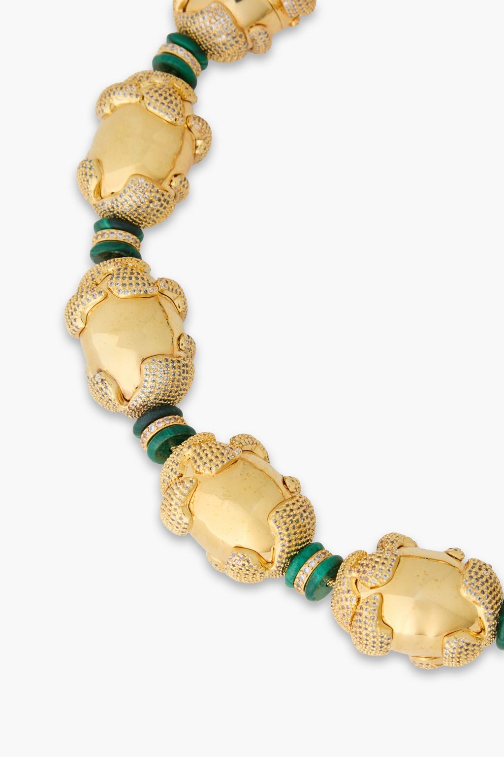 ZIMMERMANN Gold-tone crystal and stone choker