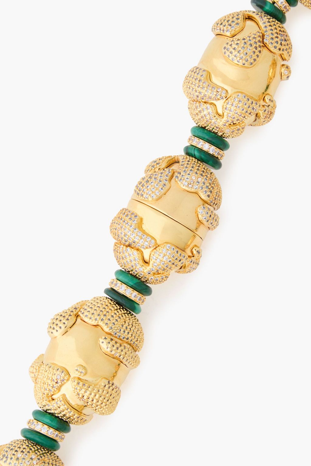 ZIMMERMANN Gold-tone crystal and stone choker