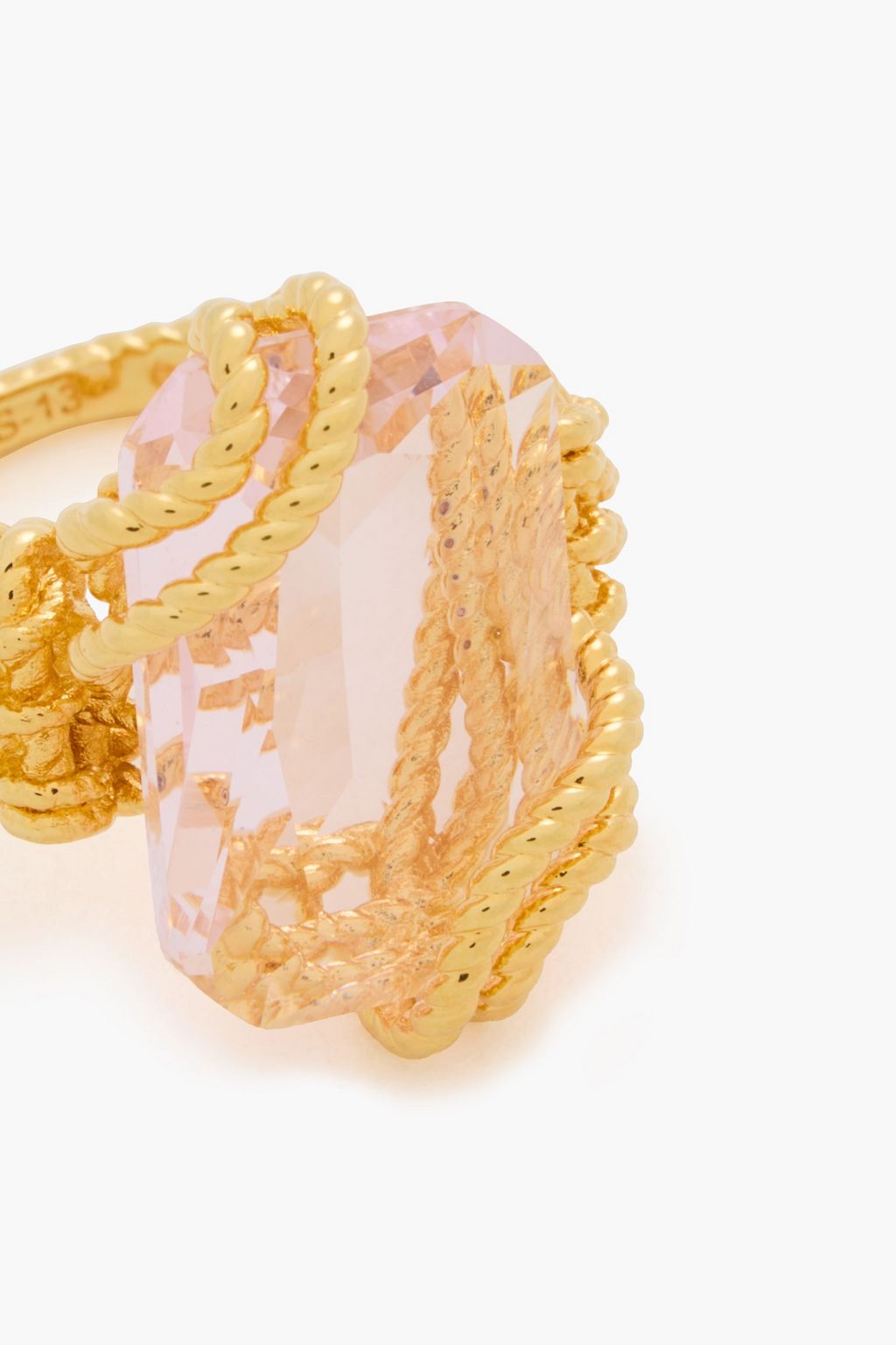 ZIMMERMANN Gold-tone stone and crystal ring