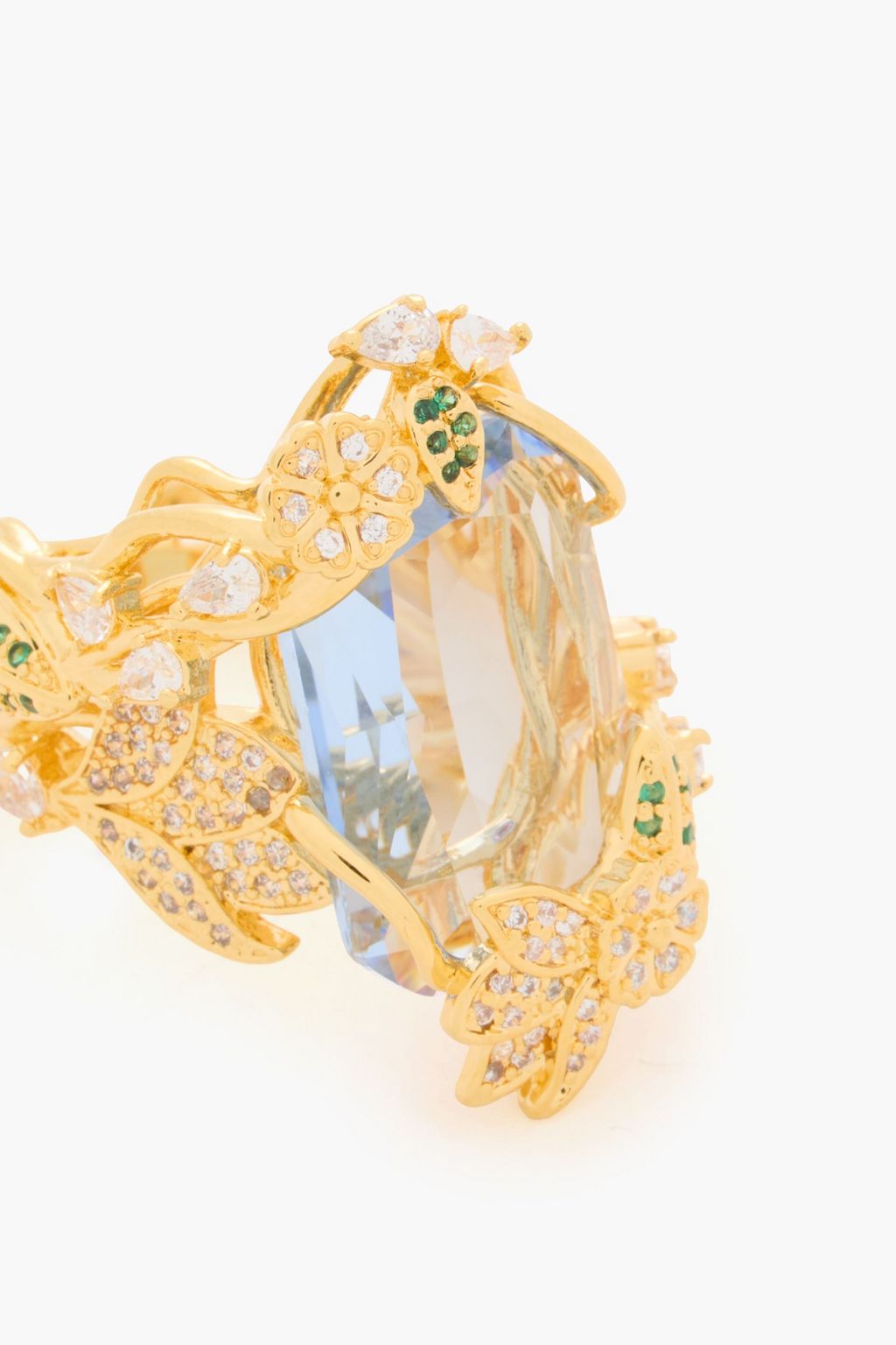 ZIMMERMANN Gold-tone stone and crystal ring