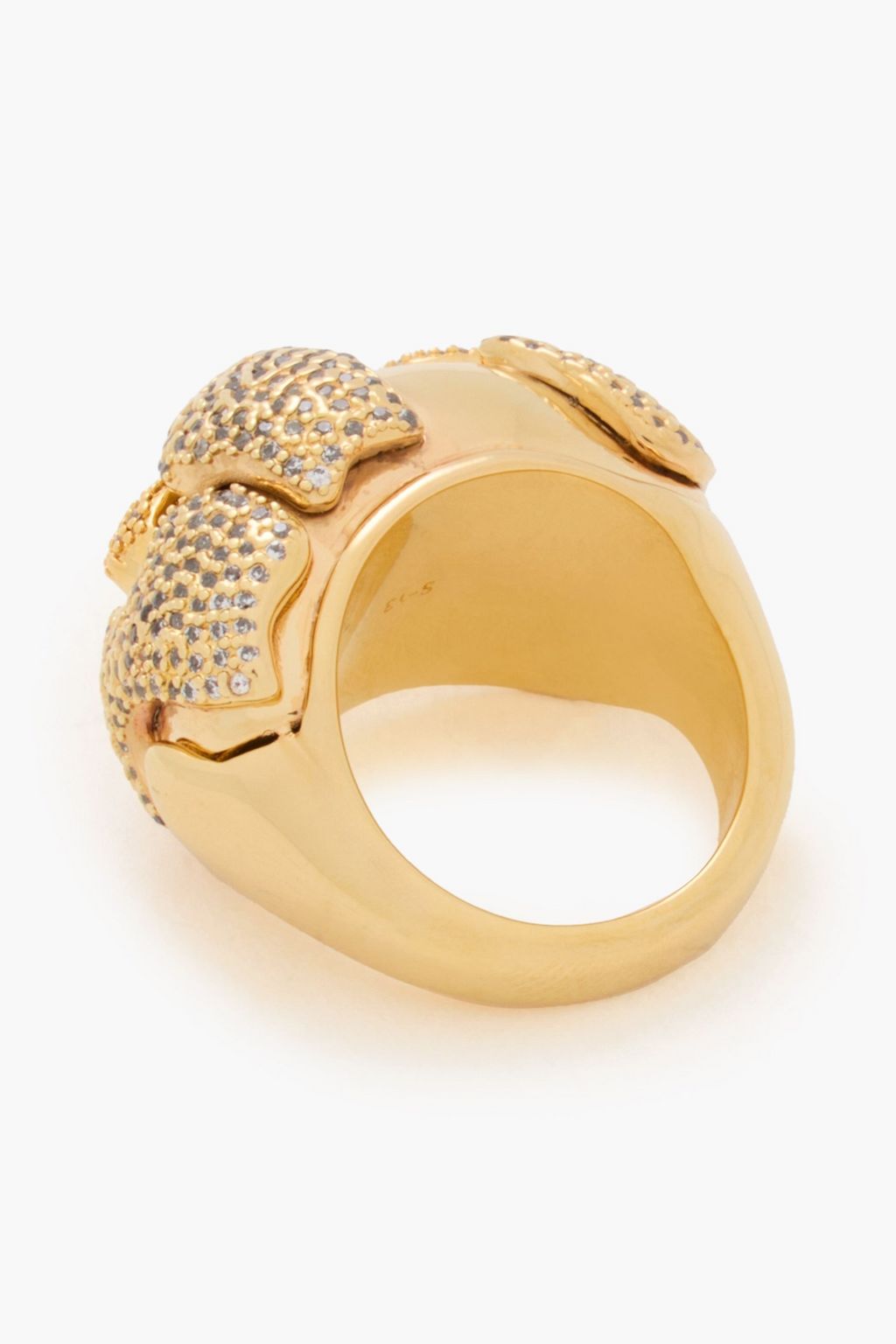 ZIMMERMANN Gold-tone crystal ring