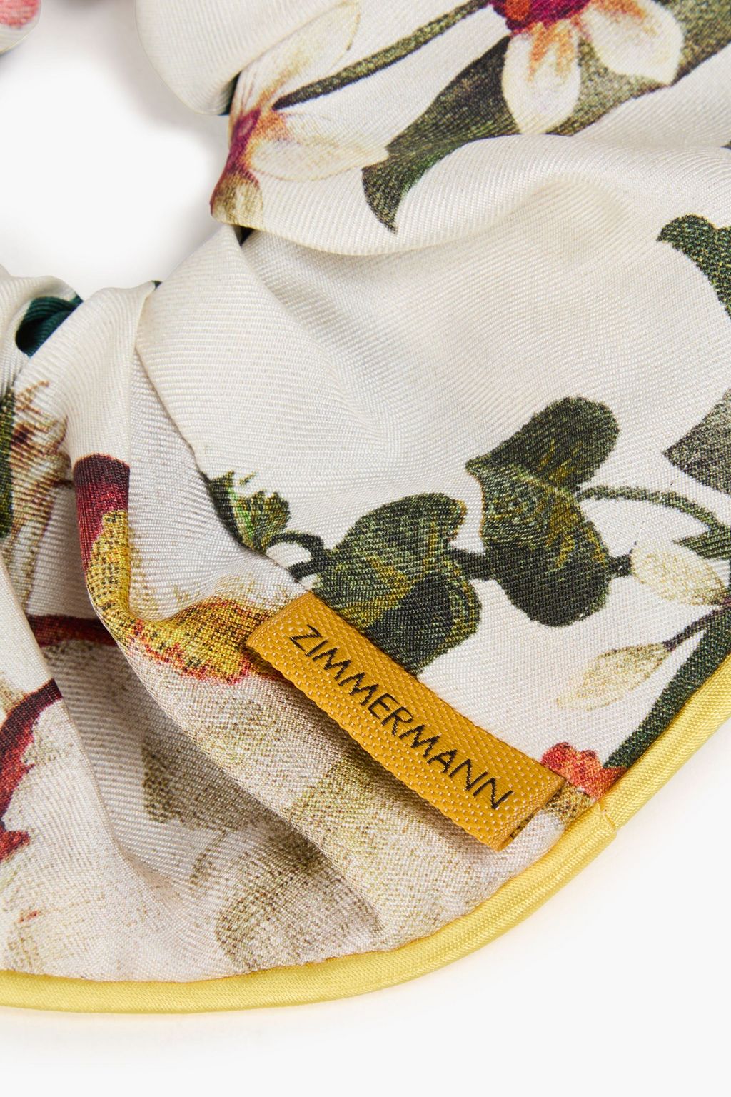 ZIMMERMANN Floral-print silk-twill hair tie