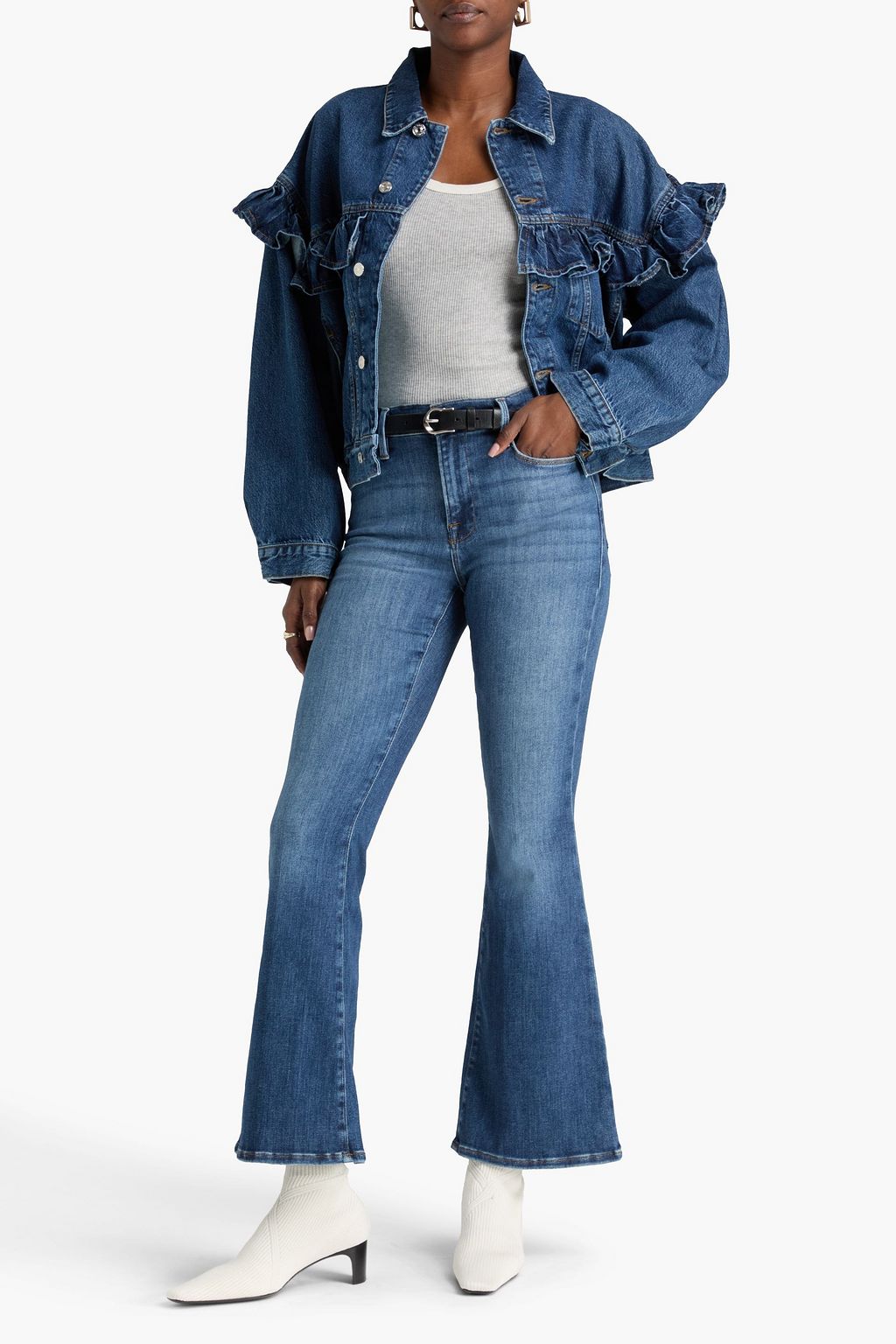 FRAME Le Pixie High Flare high-rise flared jeans