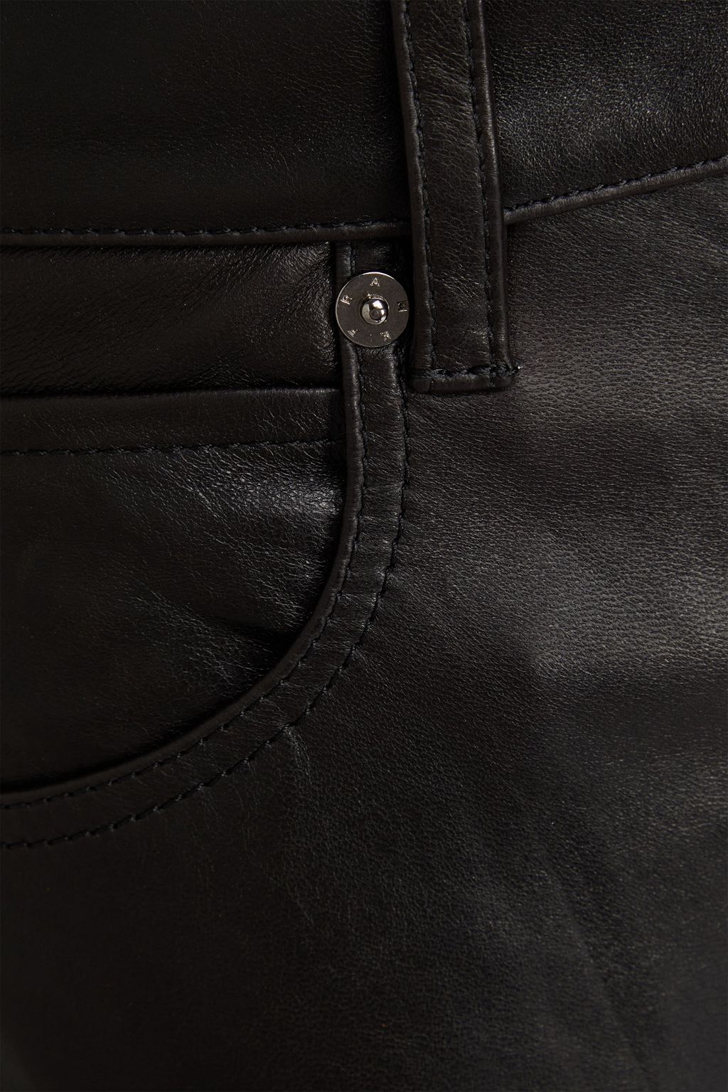 FRAME Bubble leather tapered pants