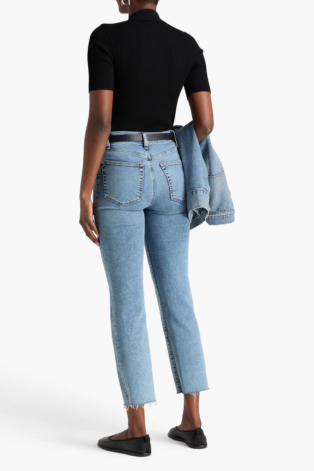 FRAME Le Sleek Straight high-rise straight-leg jeans