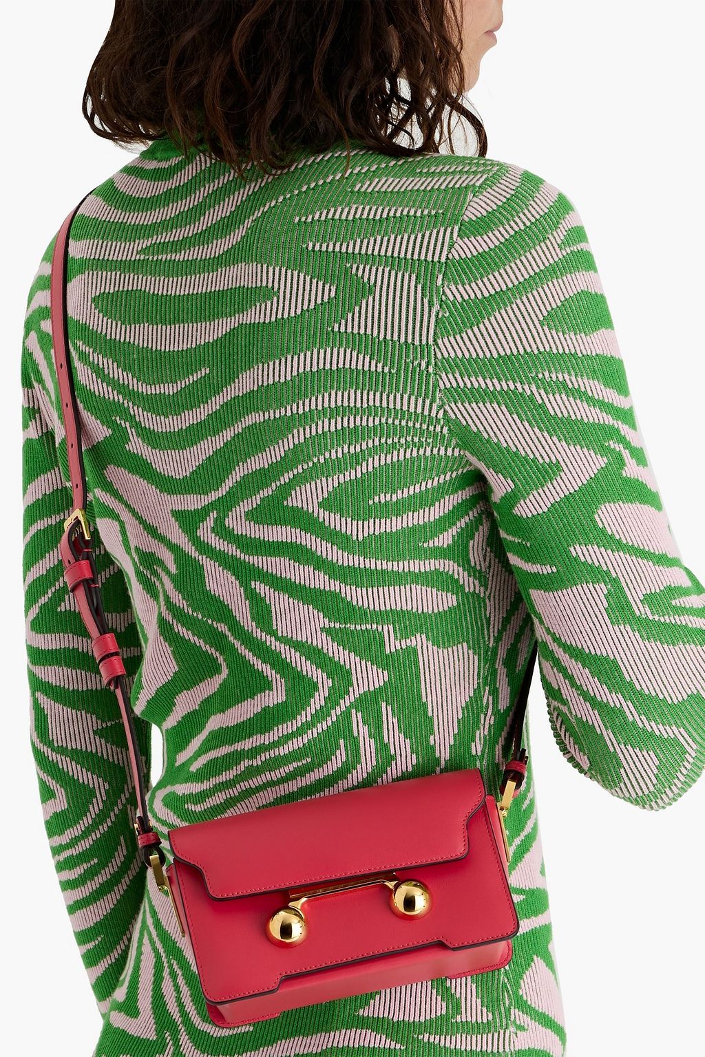 MARNI Trunkaroo mini leather shoulder bag