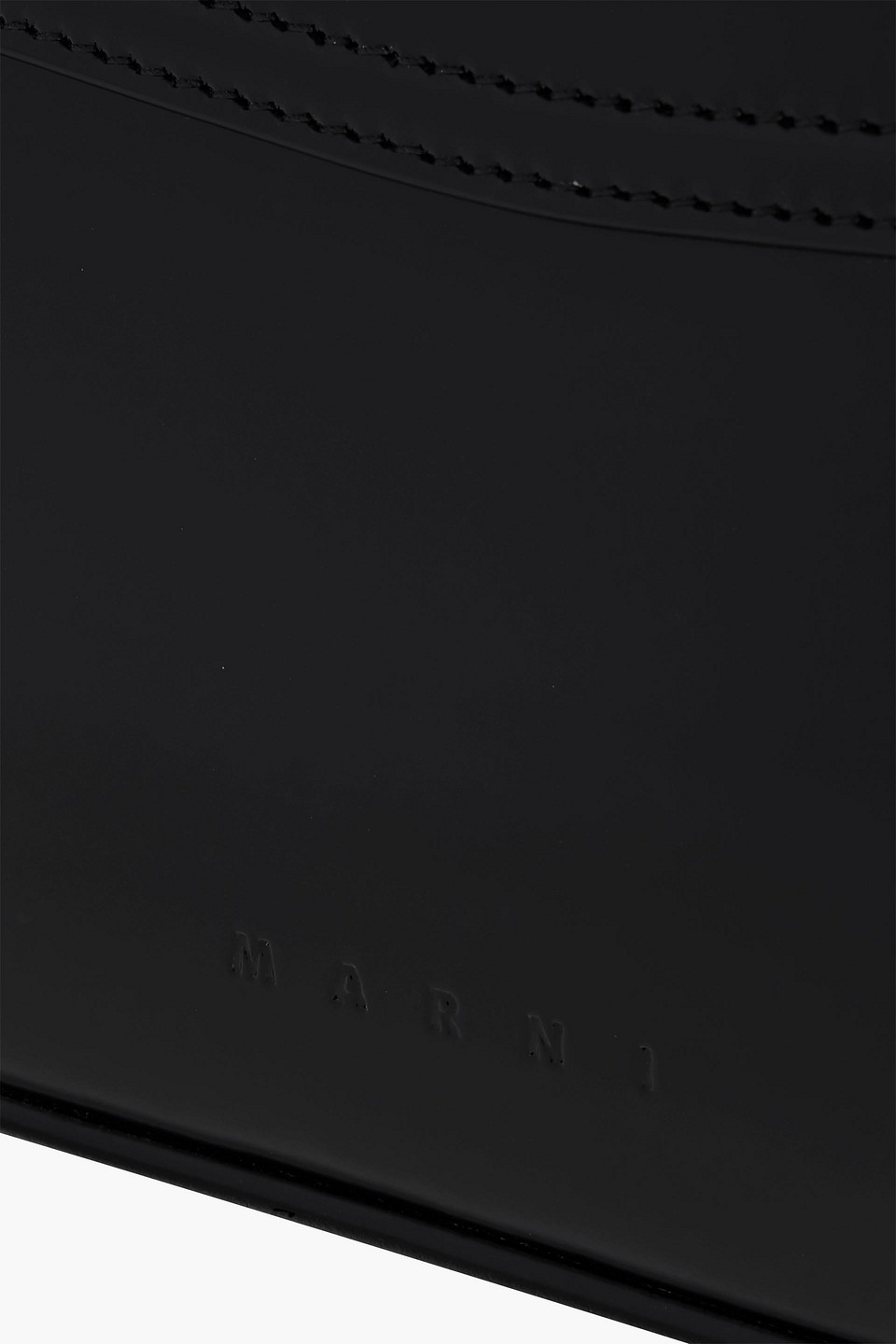 Marni Butterfly Leather Shoulder Bag In Black