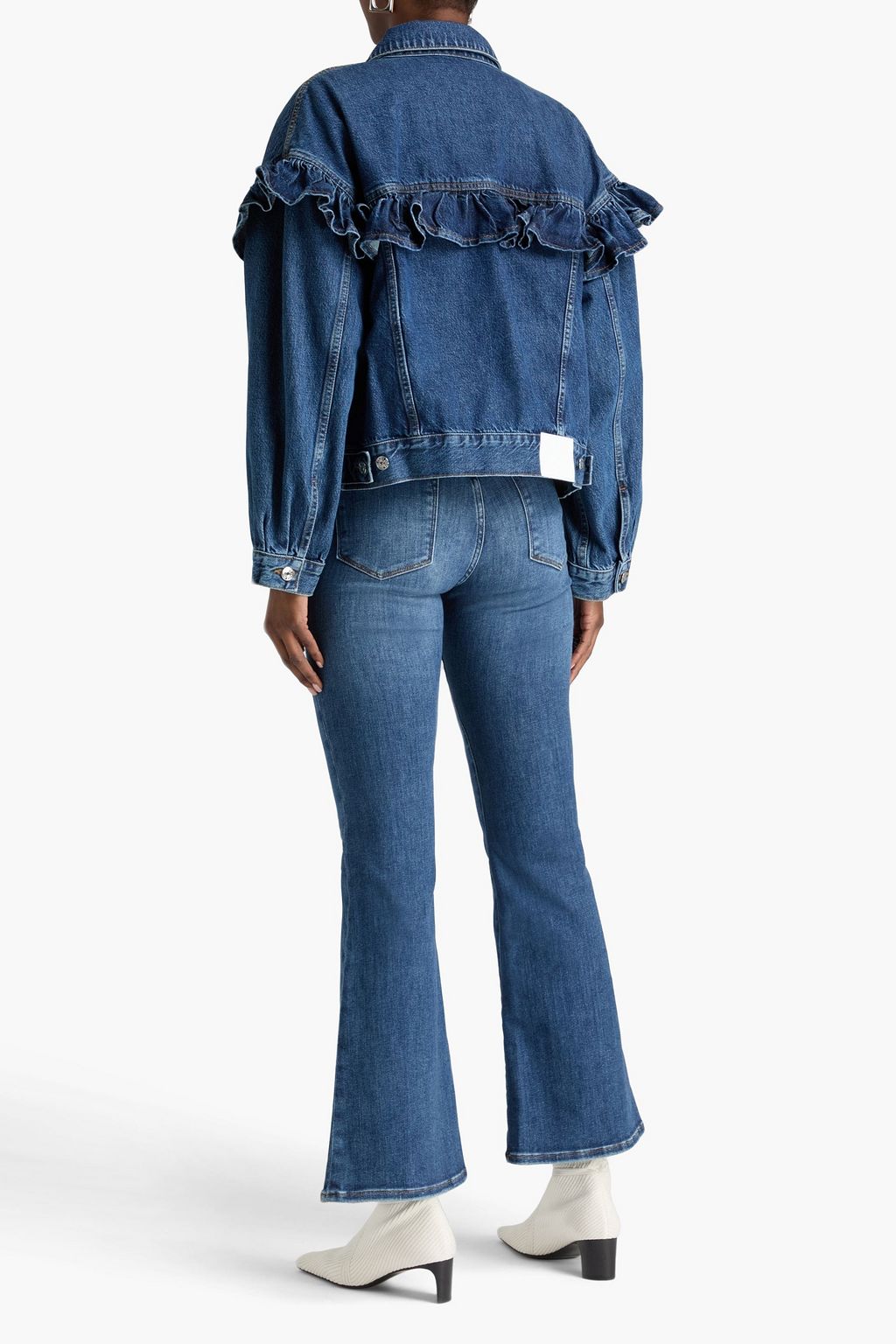 FRAME Jeansjacke mit Rüschen