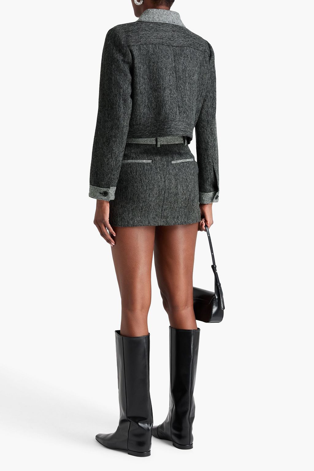 FRAME Wool-blend tweed jacket