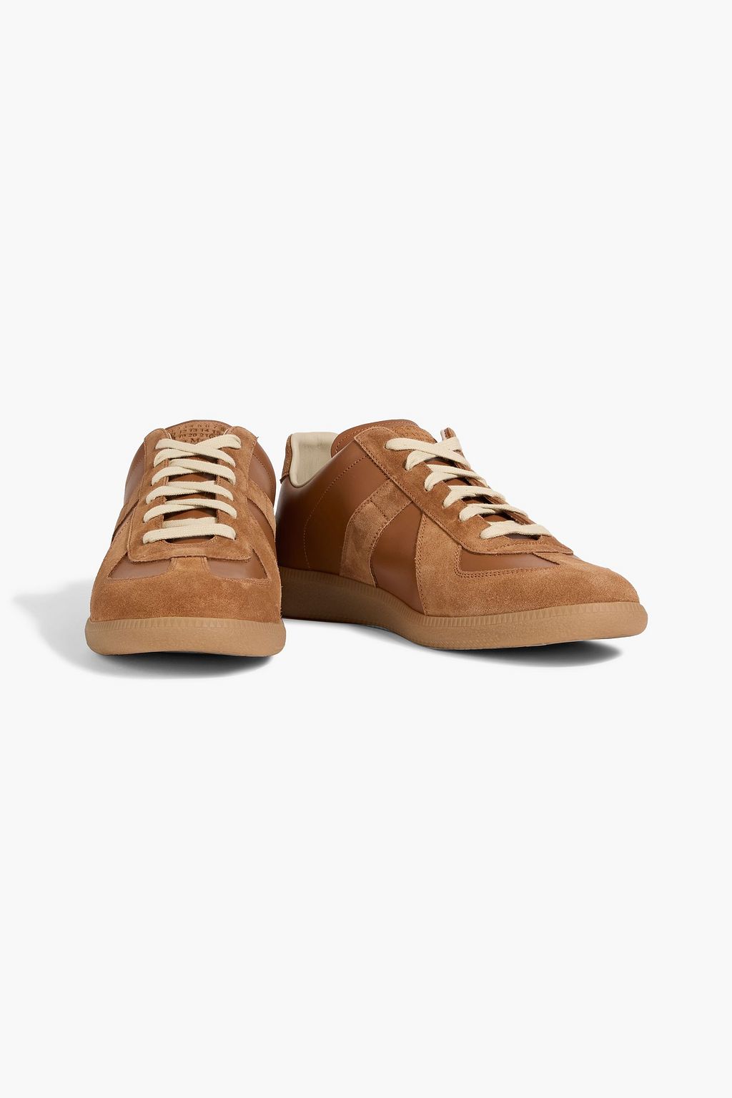 MAISON MARGIELA Replica leather and suede sneakers