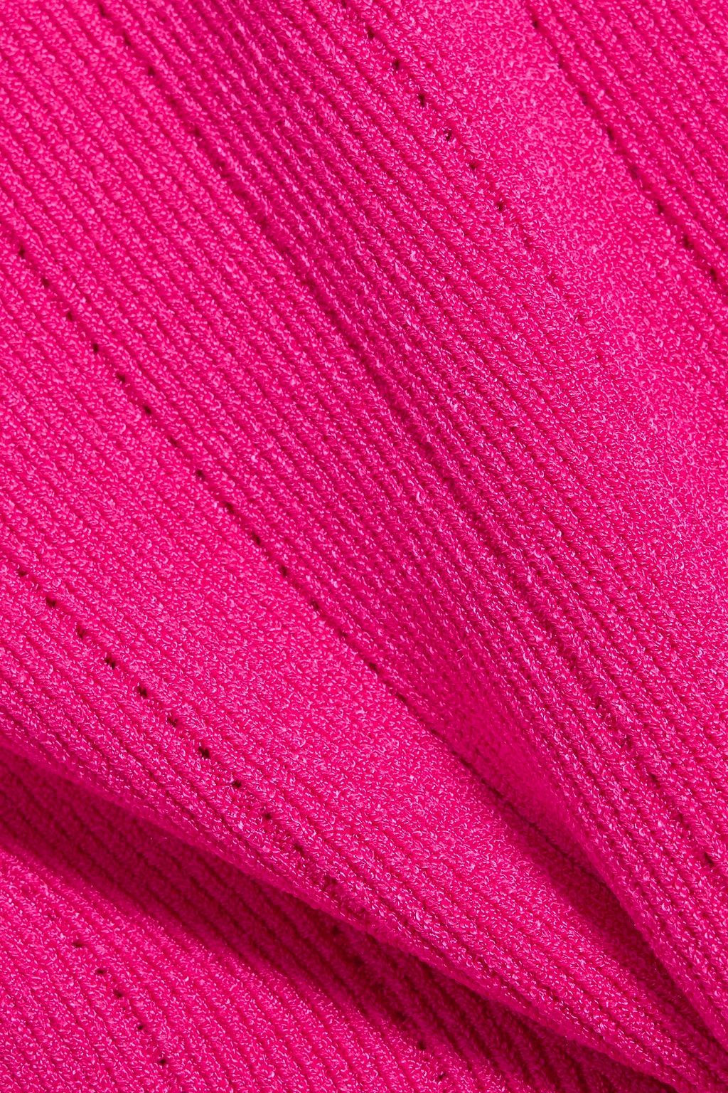 BALMAIN Ribbed pointelle-knit top