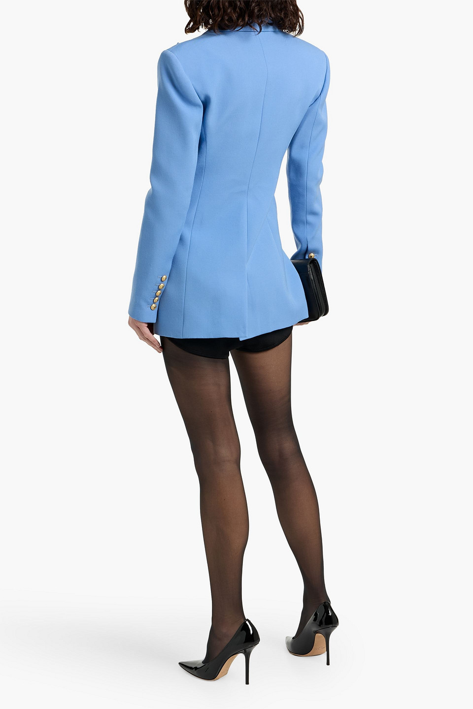 Balmain Wool Blazer In Blue